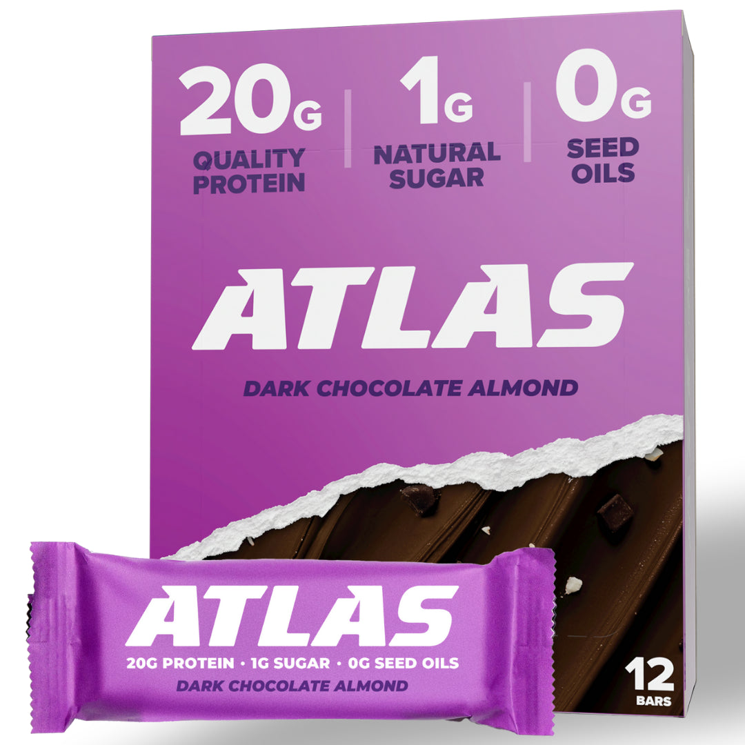 Dark Chocolate Almond (12-pack) - Atlas Bar