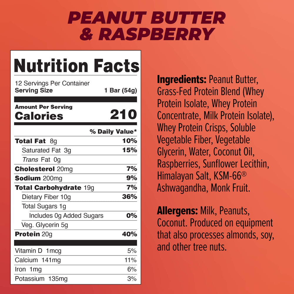 Peanut Butter Raspberry (12-pack) - Atlas Bar
