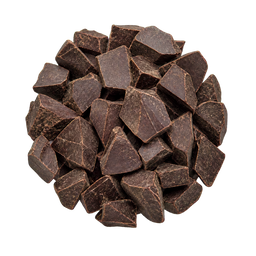 Pile of unsweetened chocolate chunks