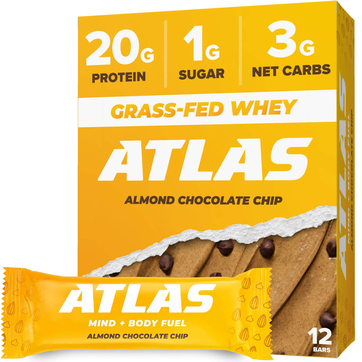 Atlas Bar Almond Chocolate Chip (12-pack)